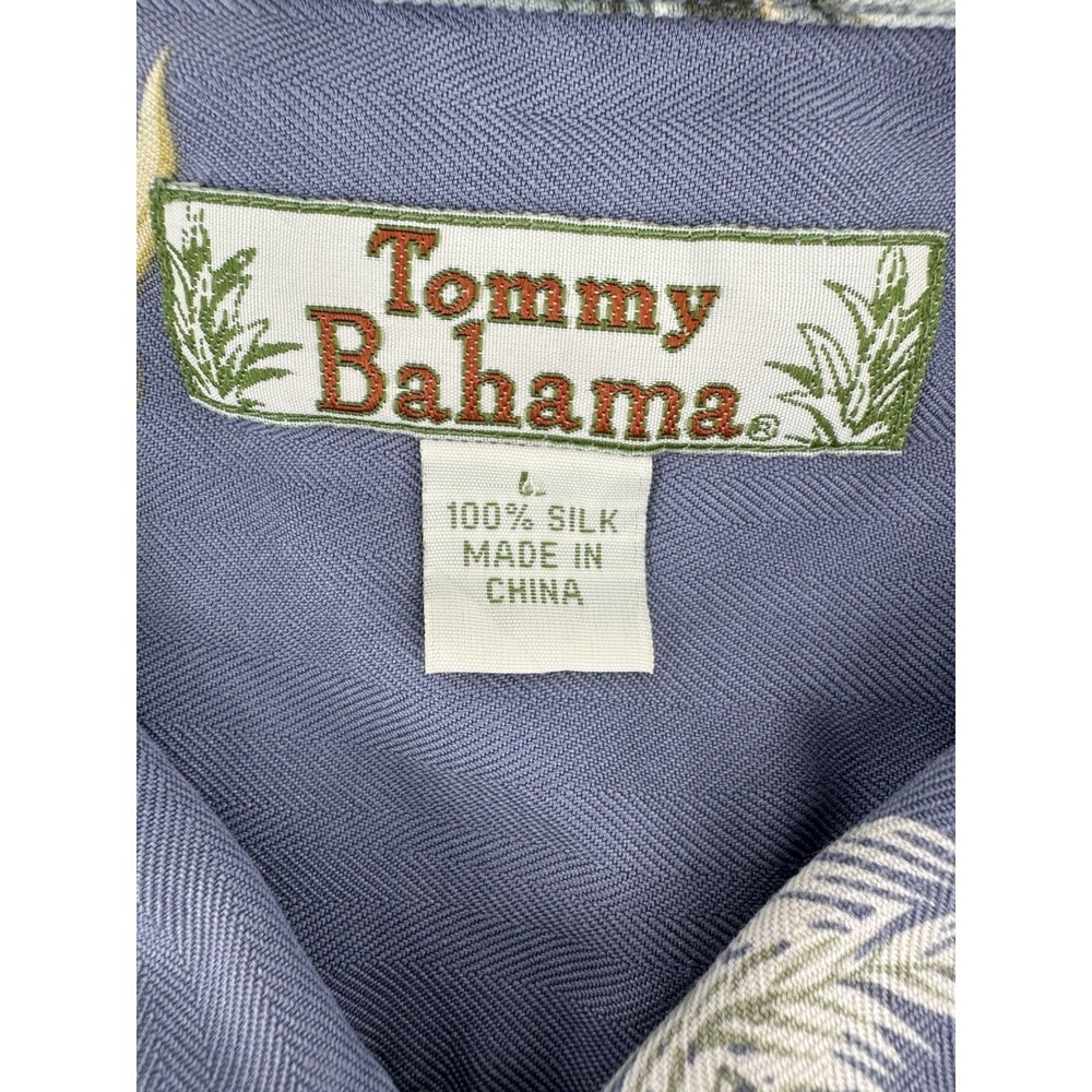 Tommy Bahama Hawaiian Shirt Men's Size L 100% Silk Floral Tropical Beach Aloha - Picture 4 of 9